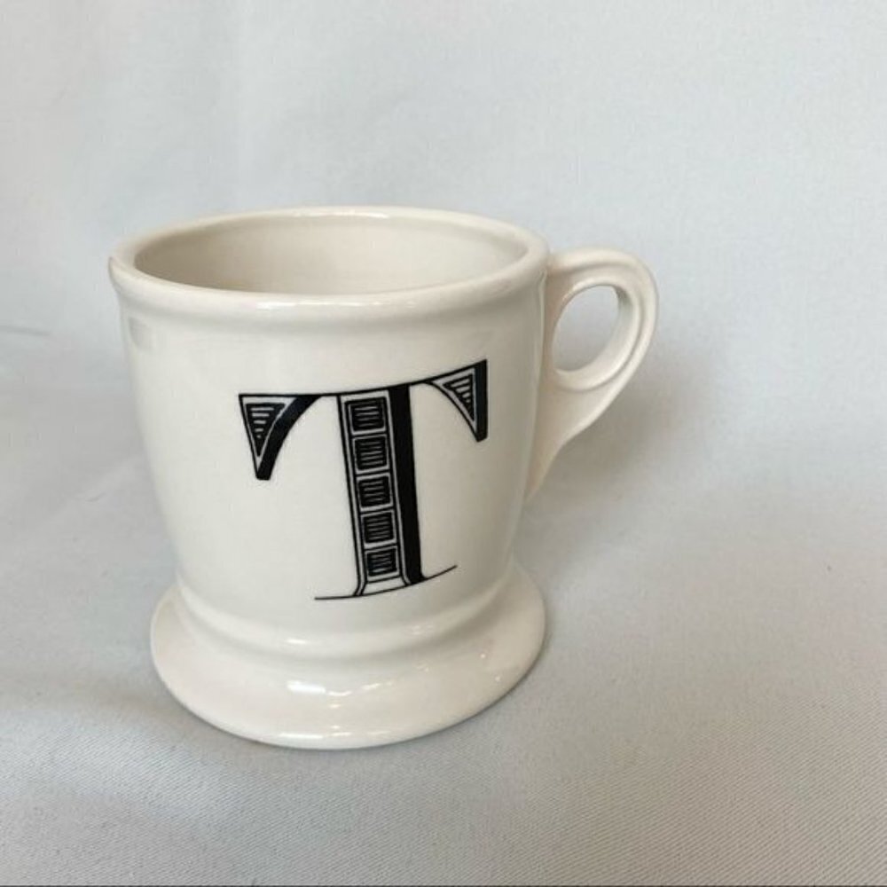 Anthropologie T Initial Monogrammed Mug